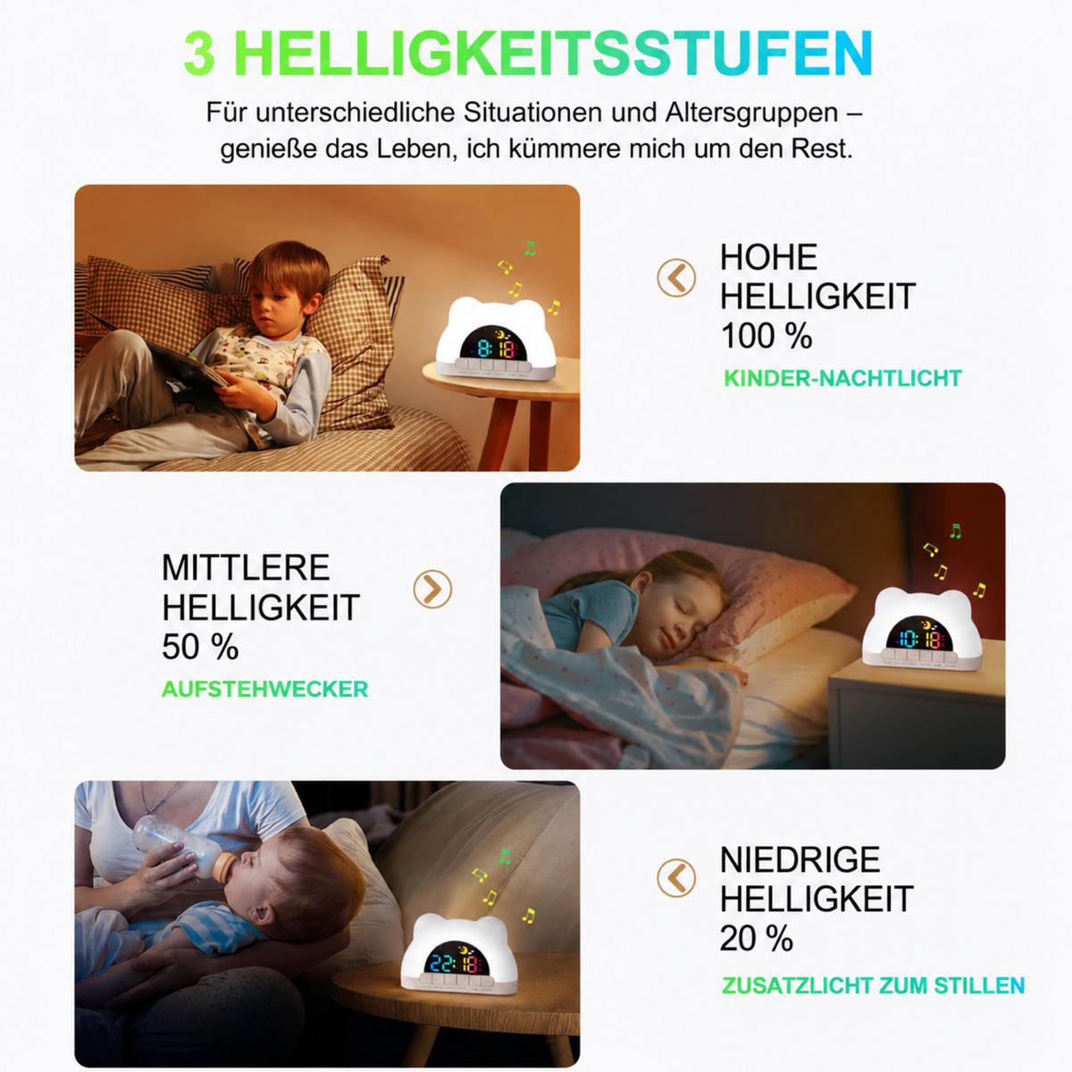 SleepBuddy – Kinderwecker mit Schlaftrainer & Nachtlicht