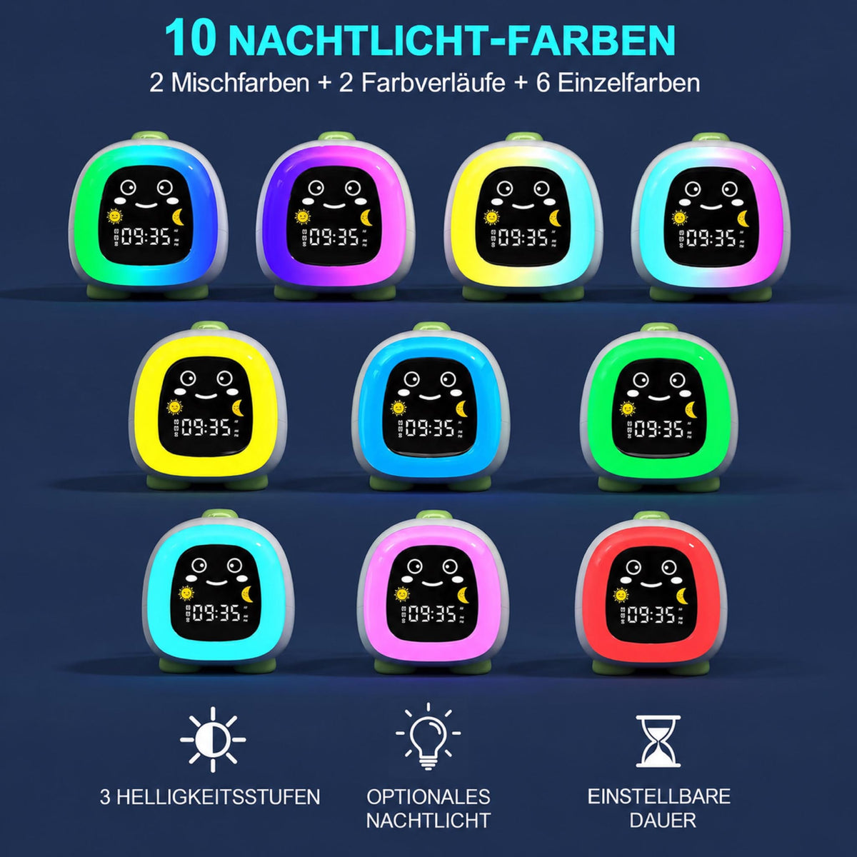 SleepPal – Schlaftrainer für Kinder mit Nachtlicht & Wecker