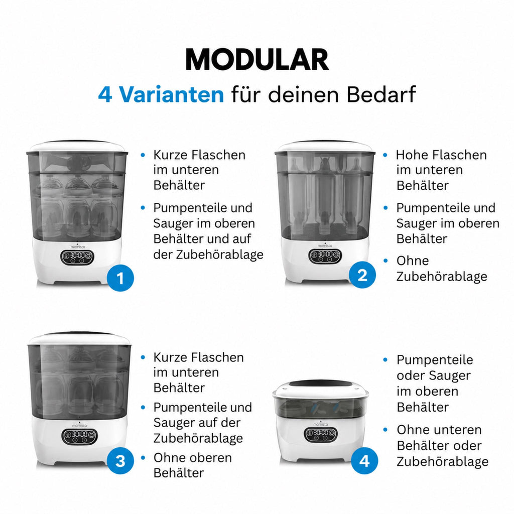 SteriCare Air+ Flaschensterilisator mit HEPA-Trocknung