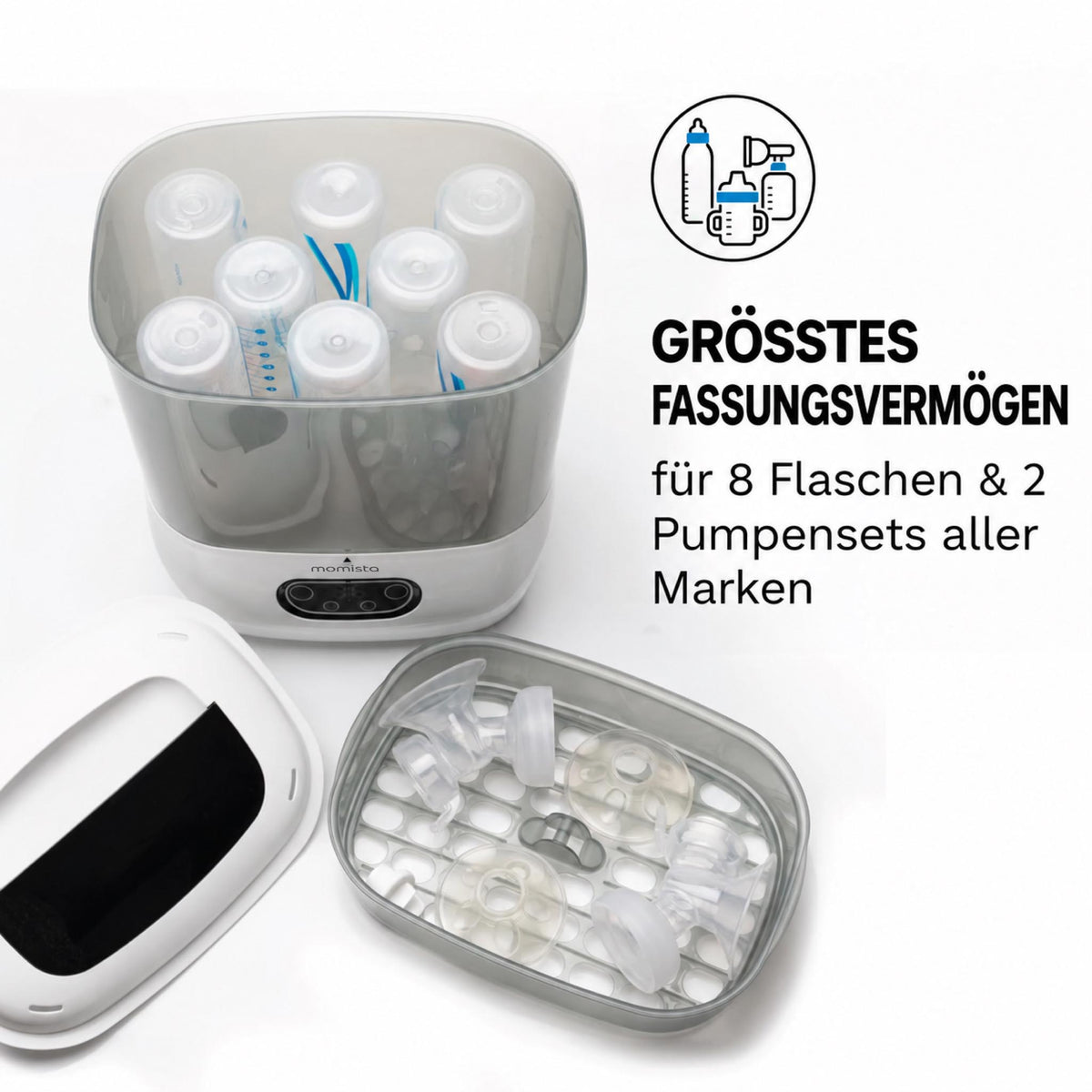 SteriCare Air+ Flaschensterilisator mit HEPA-Trocknung
