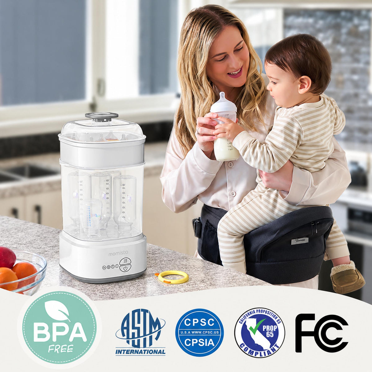 SteriCare – Flaschensterilisator mit Trocknungsfunktion