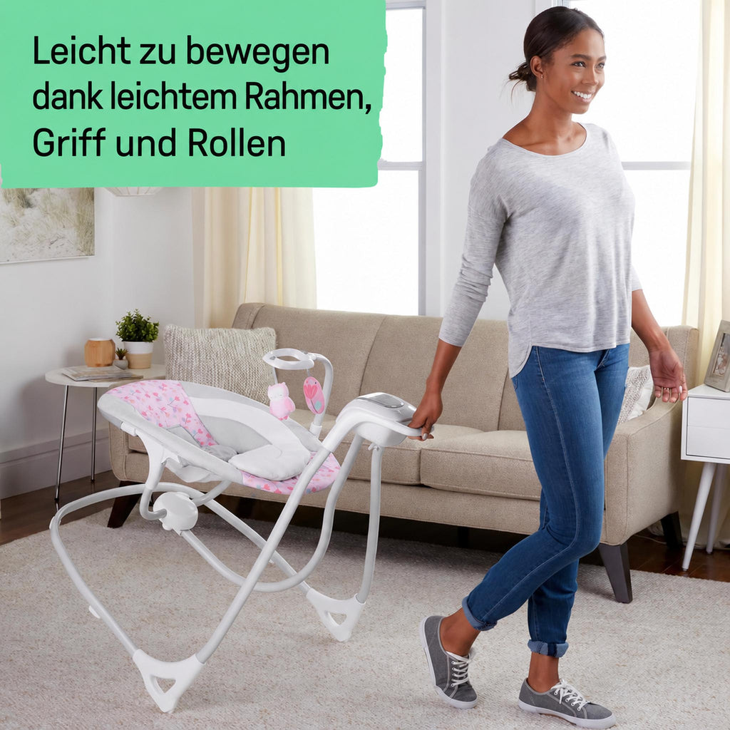 SwingEase – Elektrische Babywippe mit 6 Schaukelstufen