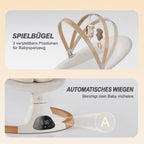 SwingGo – Elektrische Babywippe mit Bluetooth & 5 Schaukelstufen