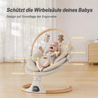 SwingGo – Elektrische Babywippe mit Bluetooth & 5 Schaukelstufen