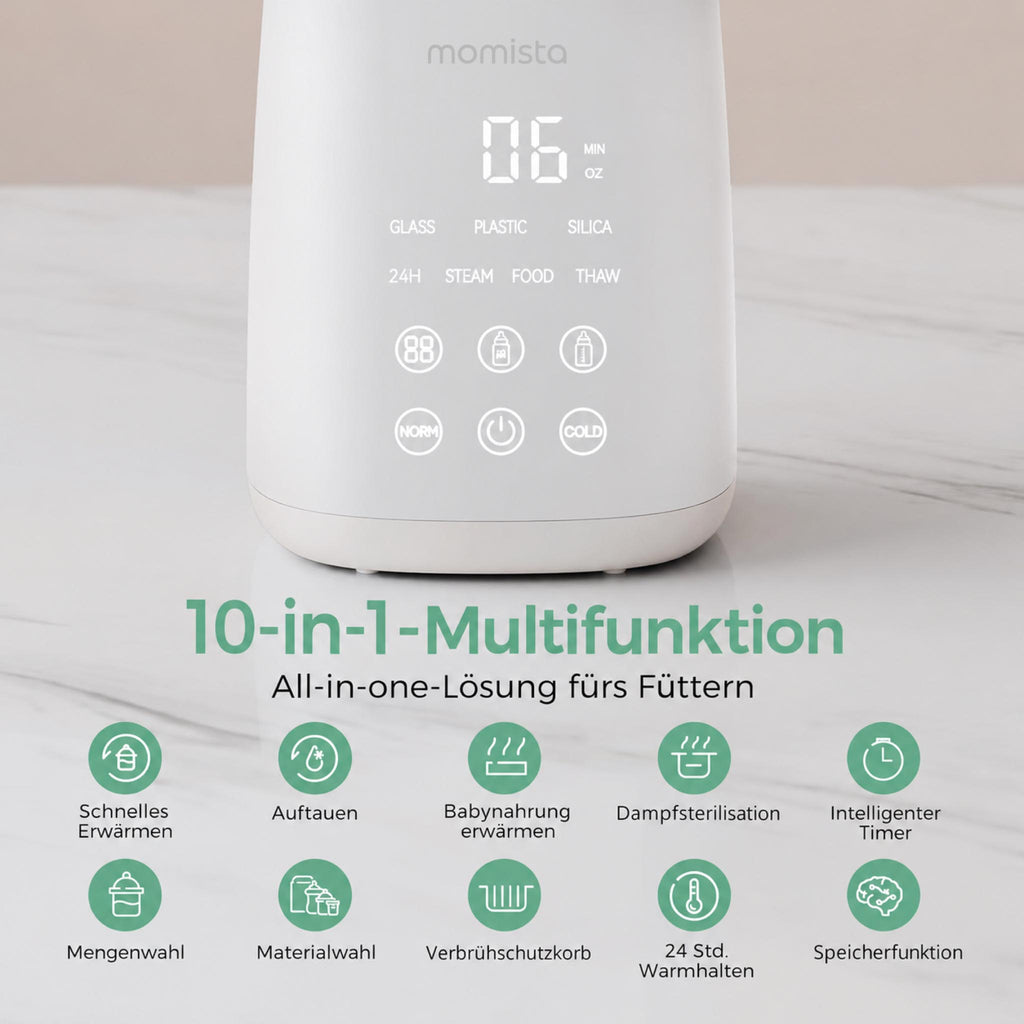 WarmFlow – Elektrischer Flaschenwärmer 10-in-1